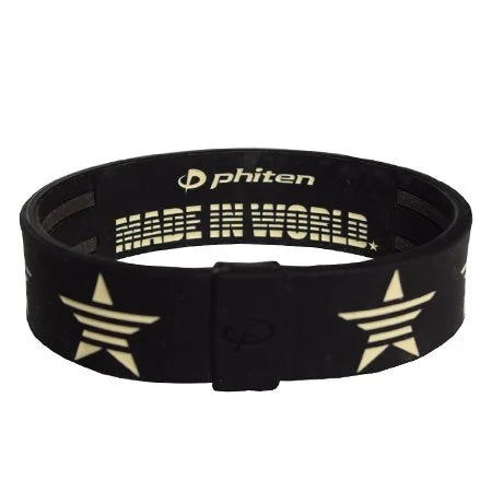 star band (phiten × MADE IN WORLD&CO black×white