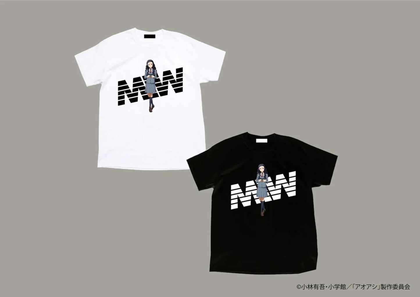 【予約】MIW × アオアシ crew neck tee (海堂杏里)