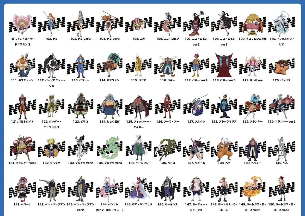 【 Limited Edition 】 ワンピース クルーネックTシャツ ( character ) ホワイト