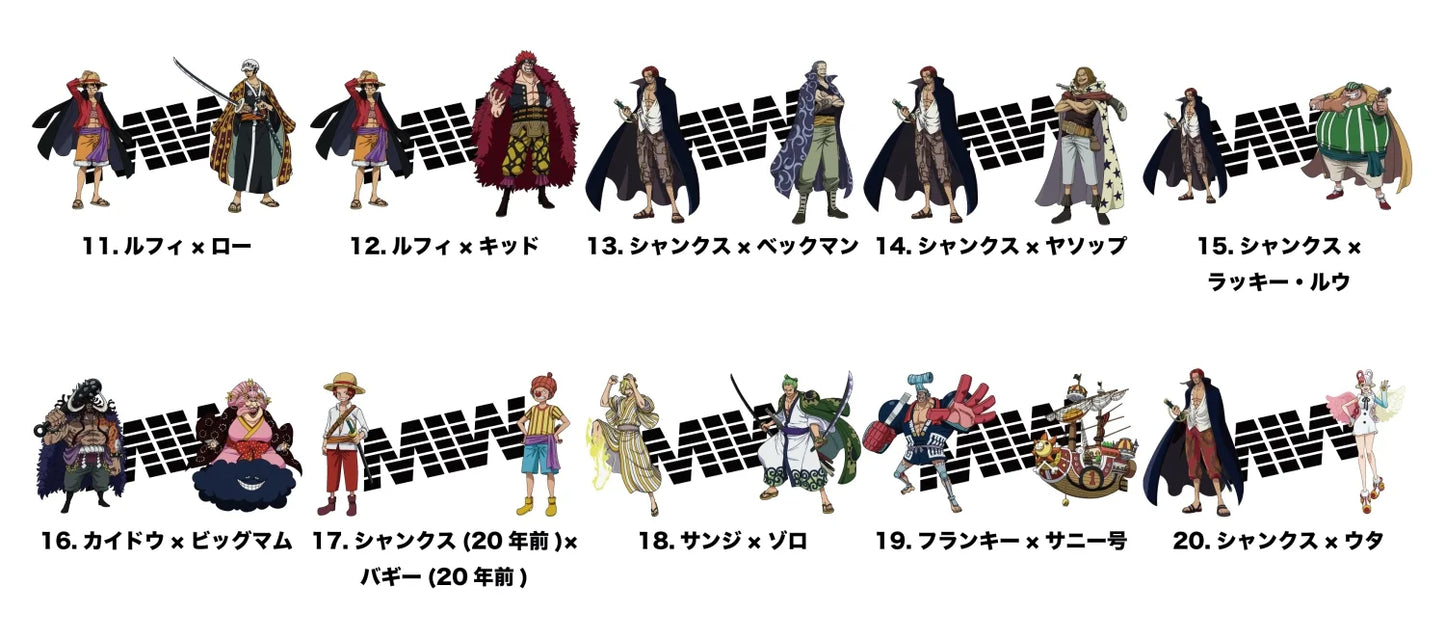 【 Limited Edition 】 ワンピース クルーネックTシャツ ( 2shot ) ブラック ONE PIECEコラボ