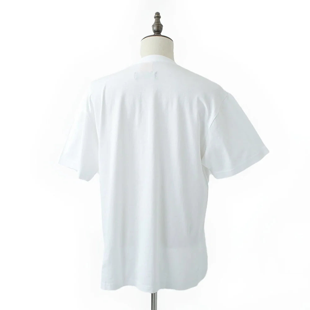 crew neck tee(MIW college logo) white