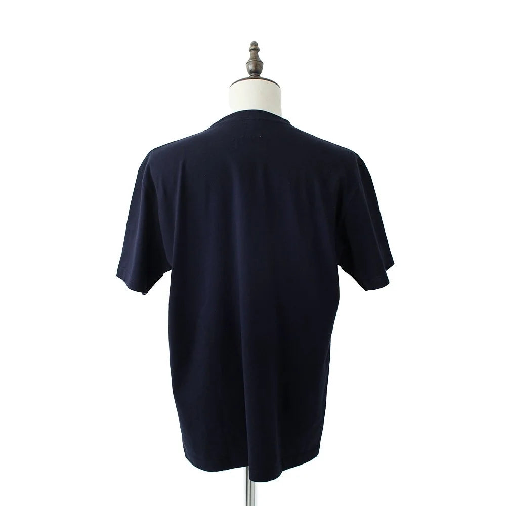 crew neck tee(MIW college logo) navy