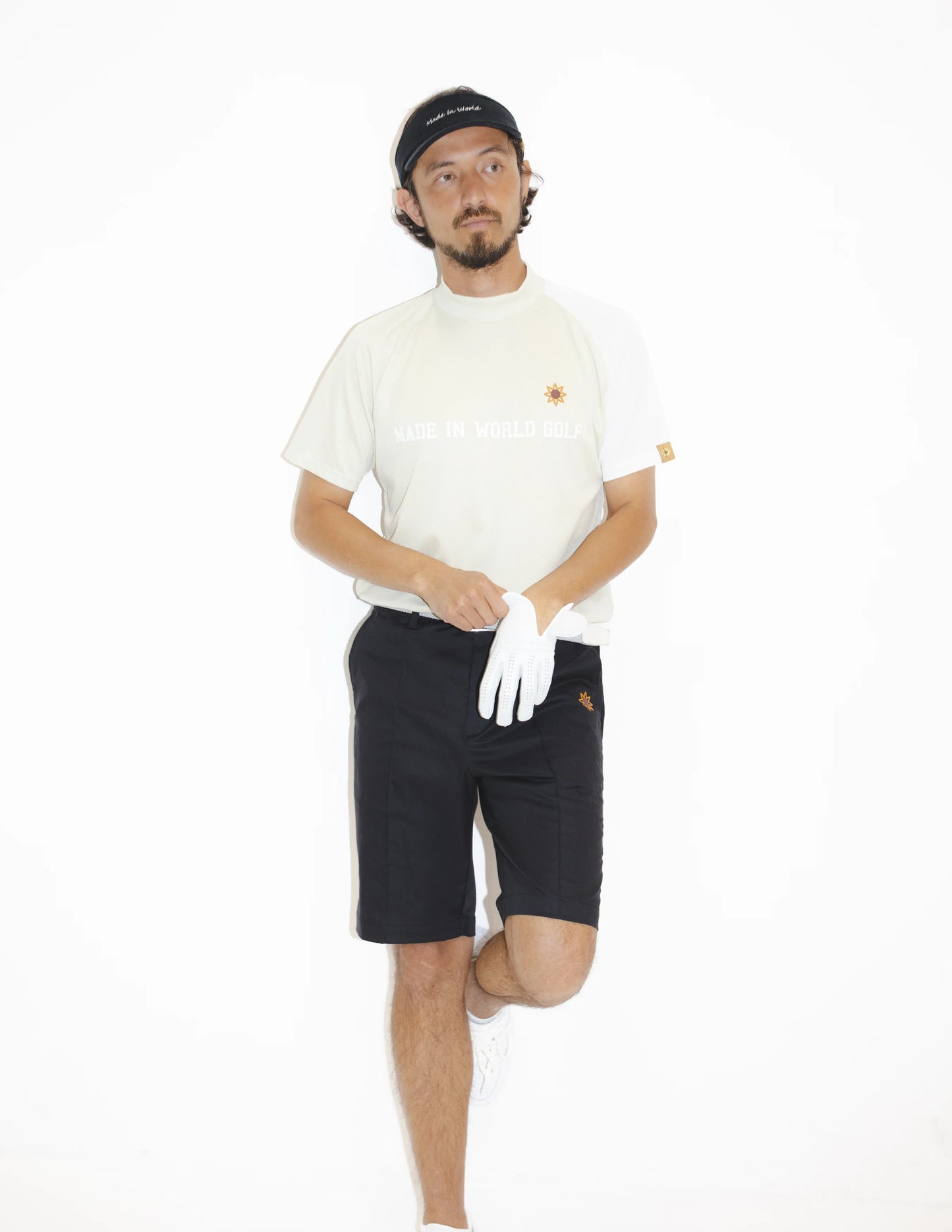 BACK LOGO MESH MOCK beige