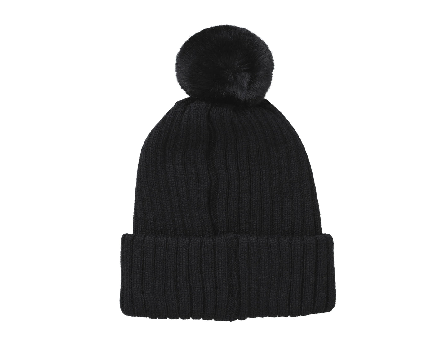 BONBON KNIT CAP black×black
