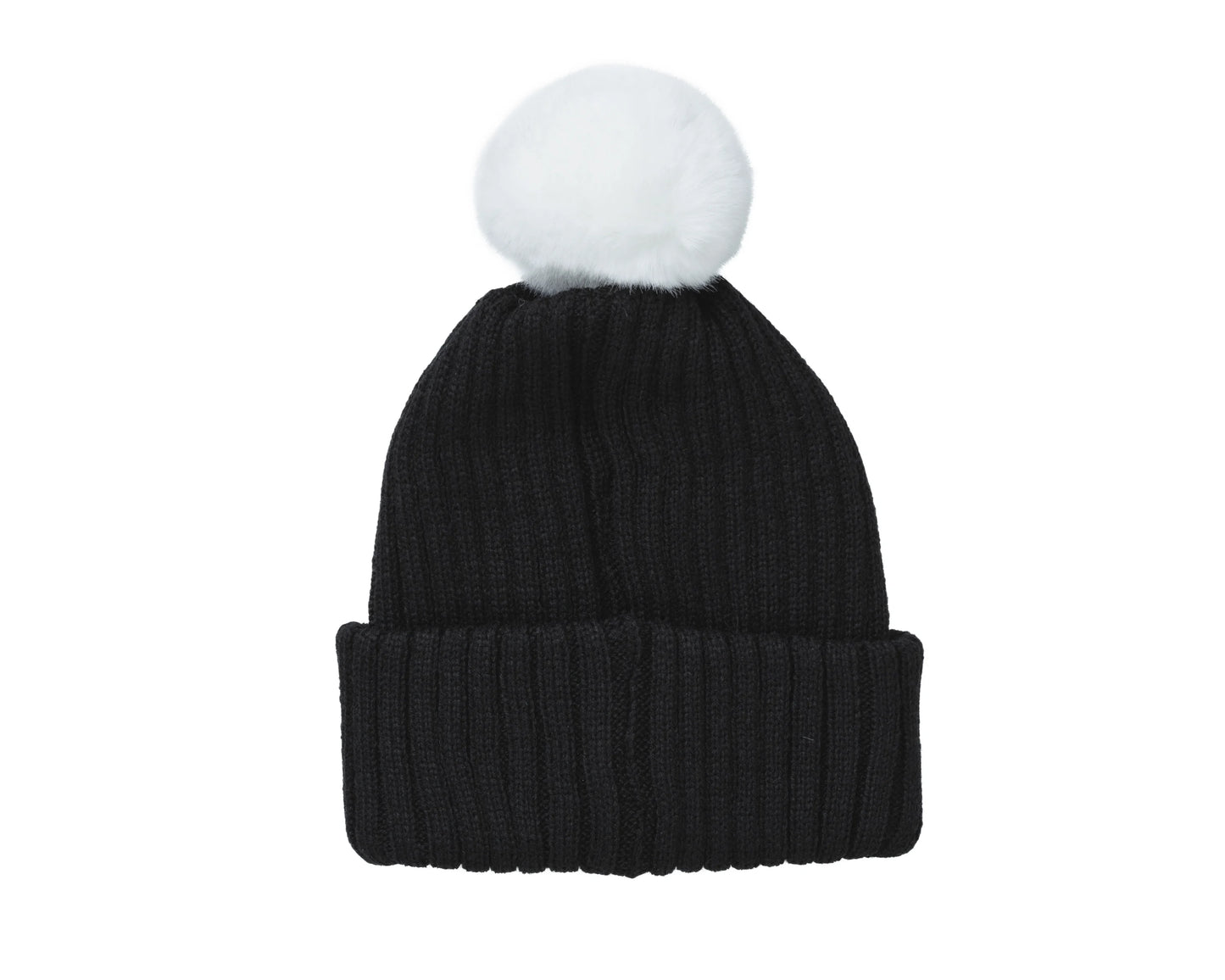 BONBON KNIT CAP black×white