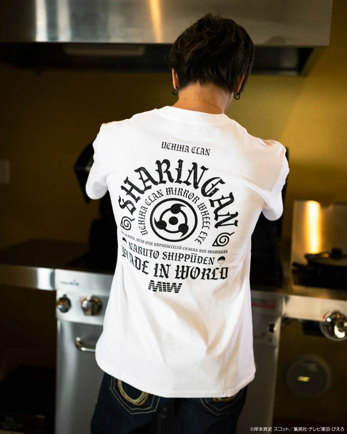 crew neck tee(Sharingan) white