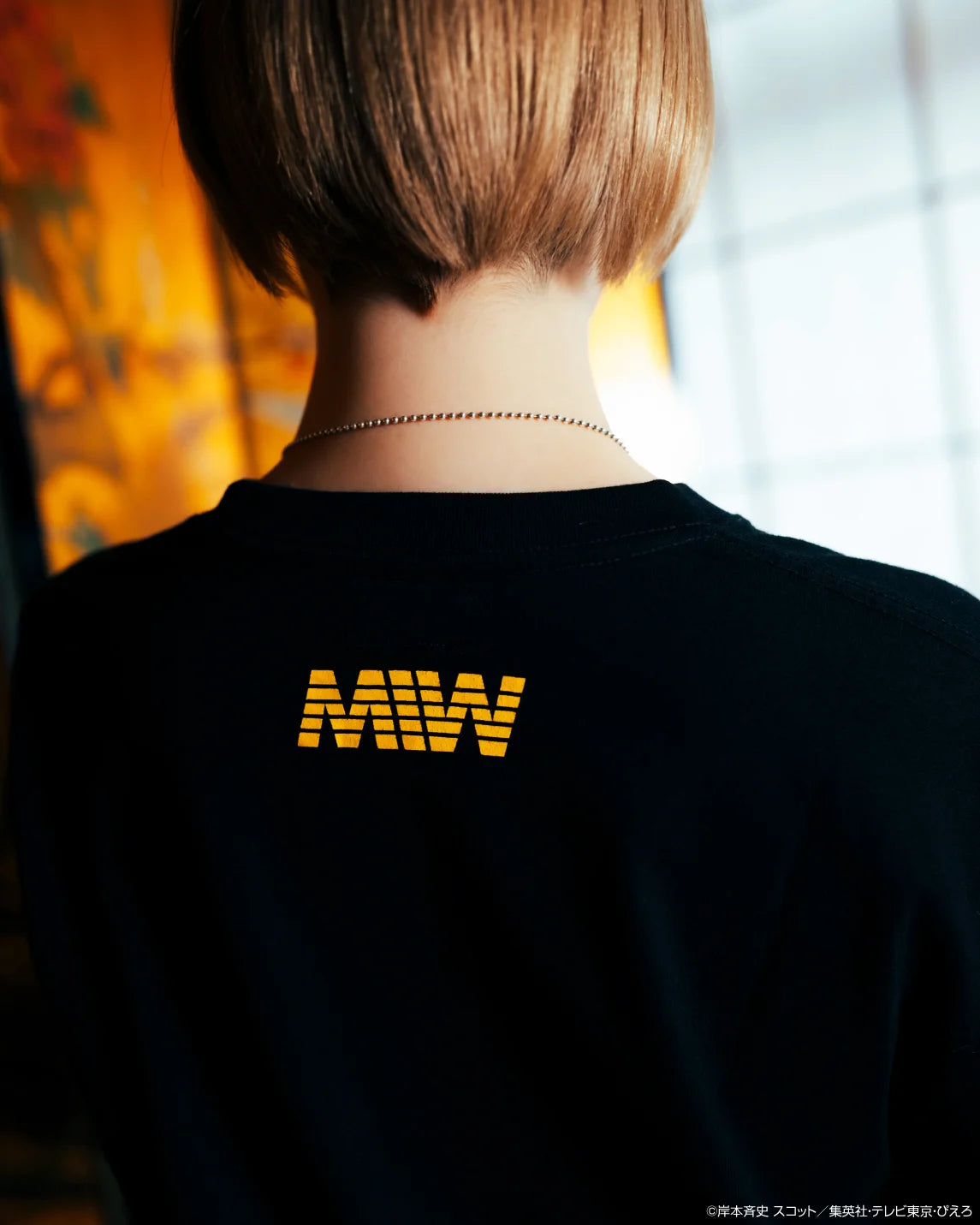 crew neck long sleeve tee(hide)KAKASHI black