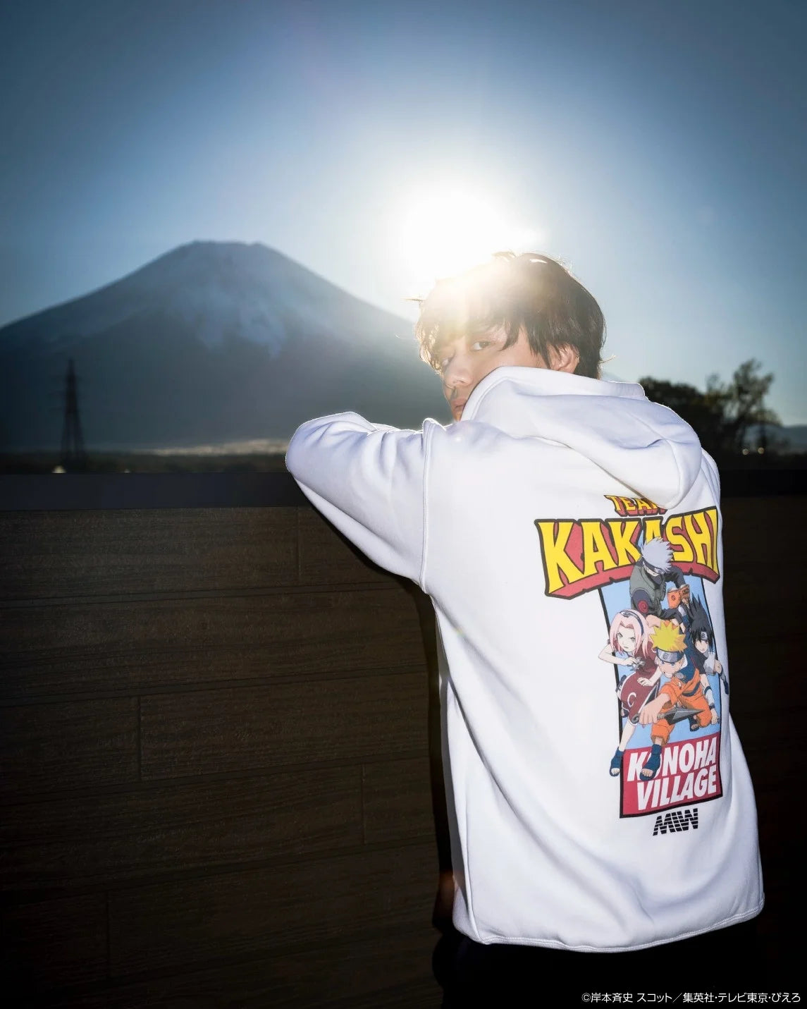 pull over hoodie(comics)KAKASHI white