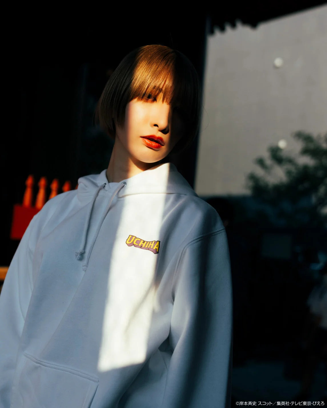 pull over hoodie(comics)UCHIHA white