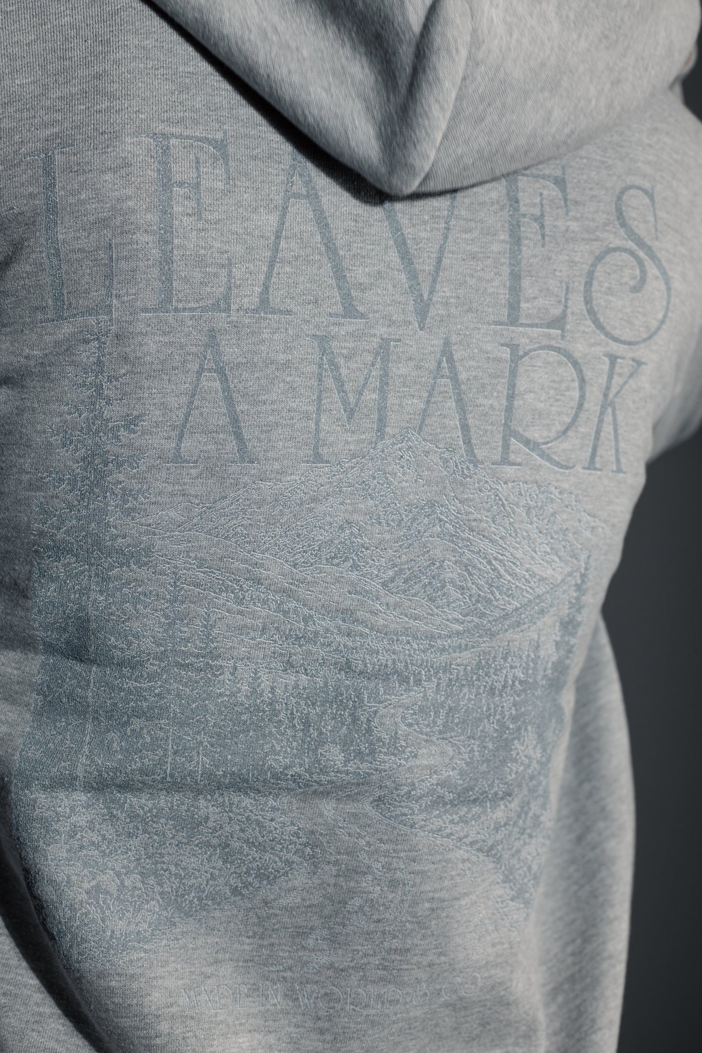 柊太朗 × MIW LEAVES A MARK Full Zip Hoodie gray