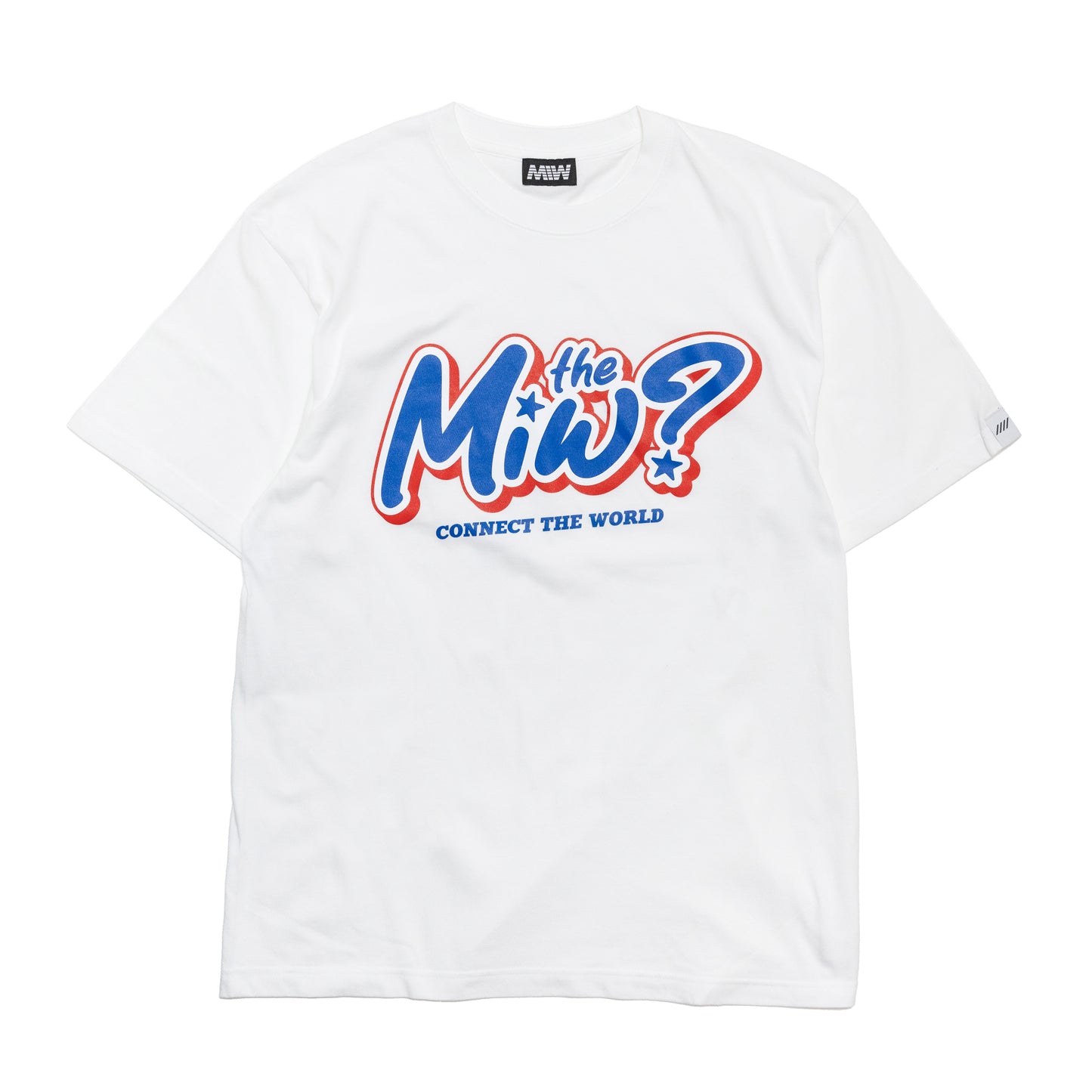 MIW ? T-SHIRT white x blue