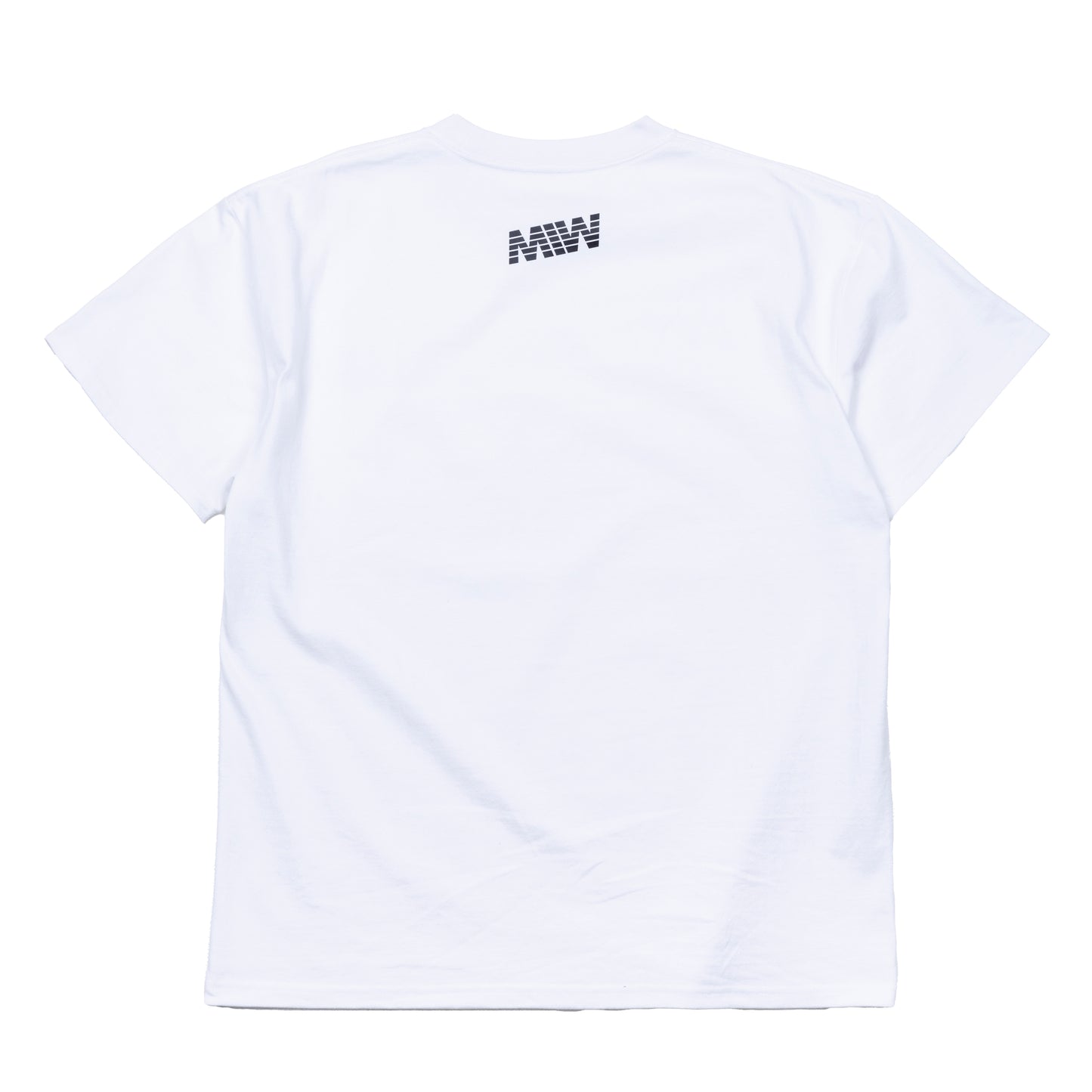 H.W crew neck tee (four slash)white