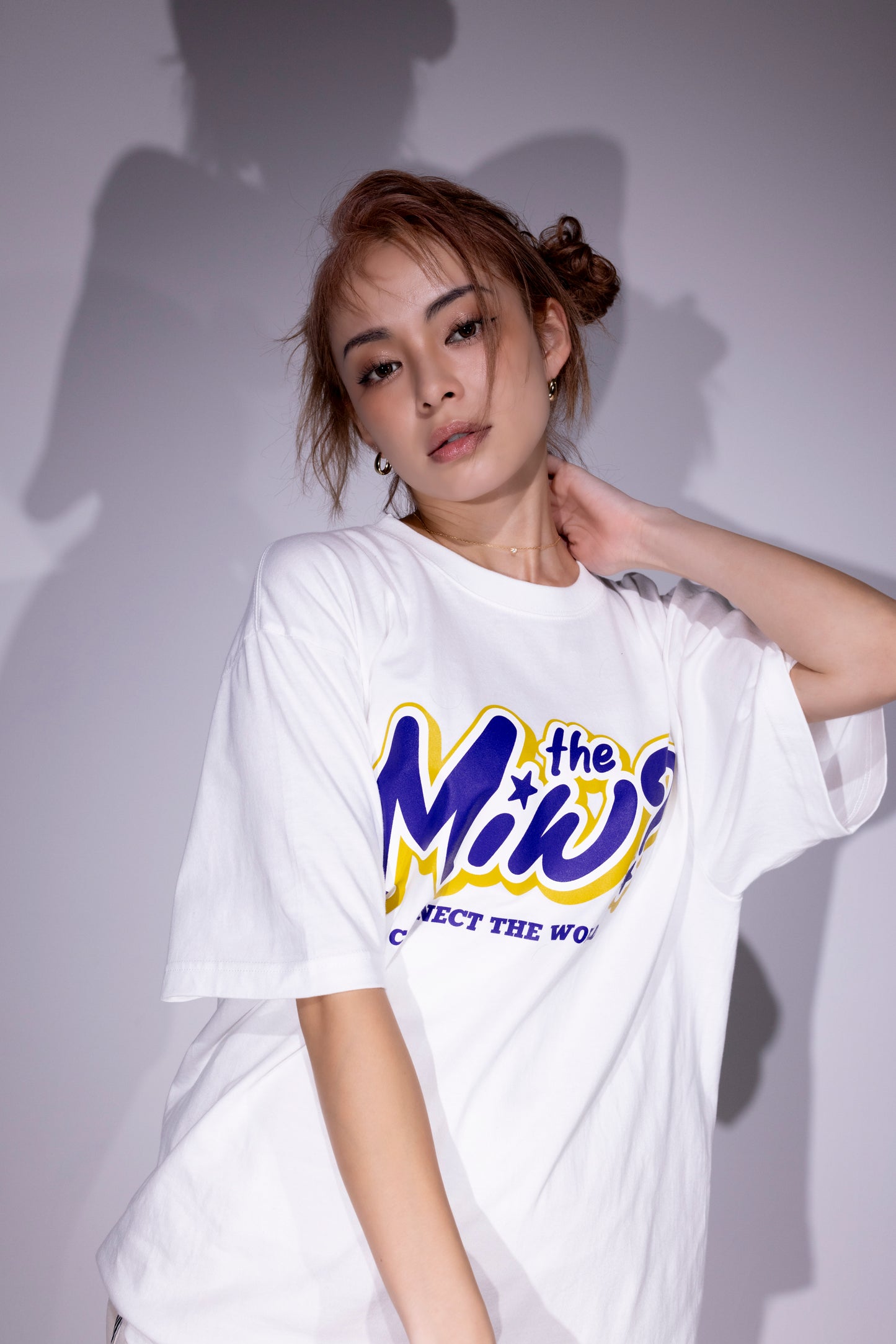 MIW ? T-SHIRT white x purple