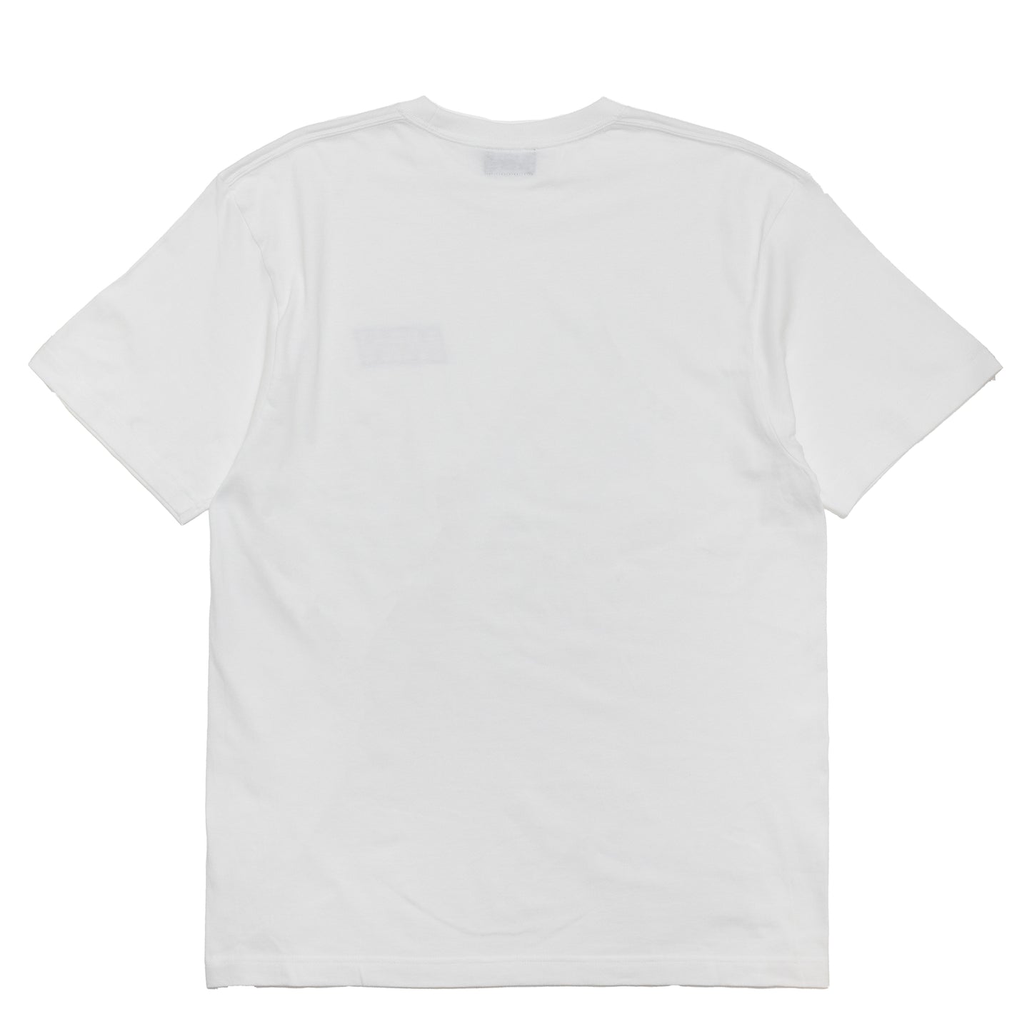 crew neck tee(red logo)white