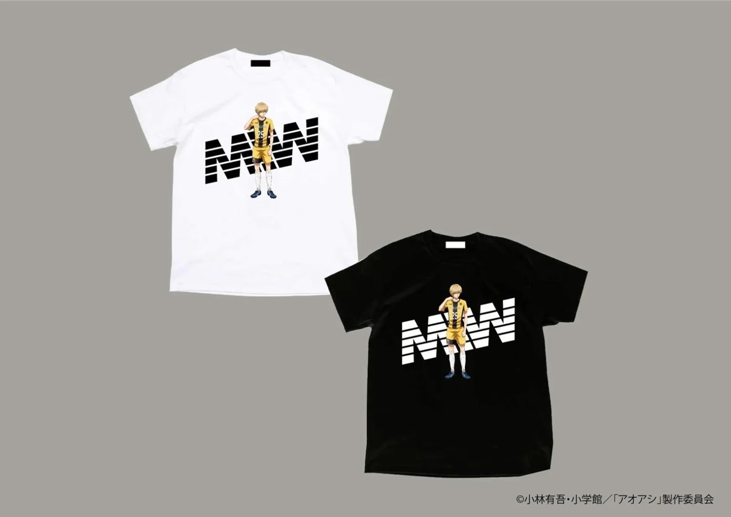 【予約】MIW × アオアシ crew neck tee (朝利マーチス淳)