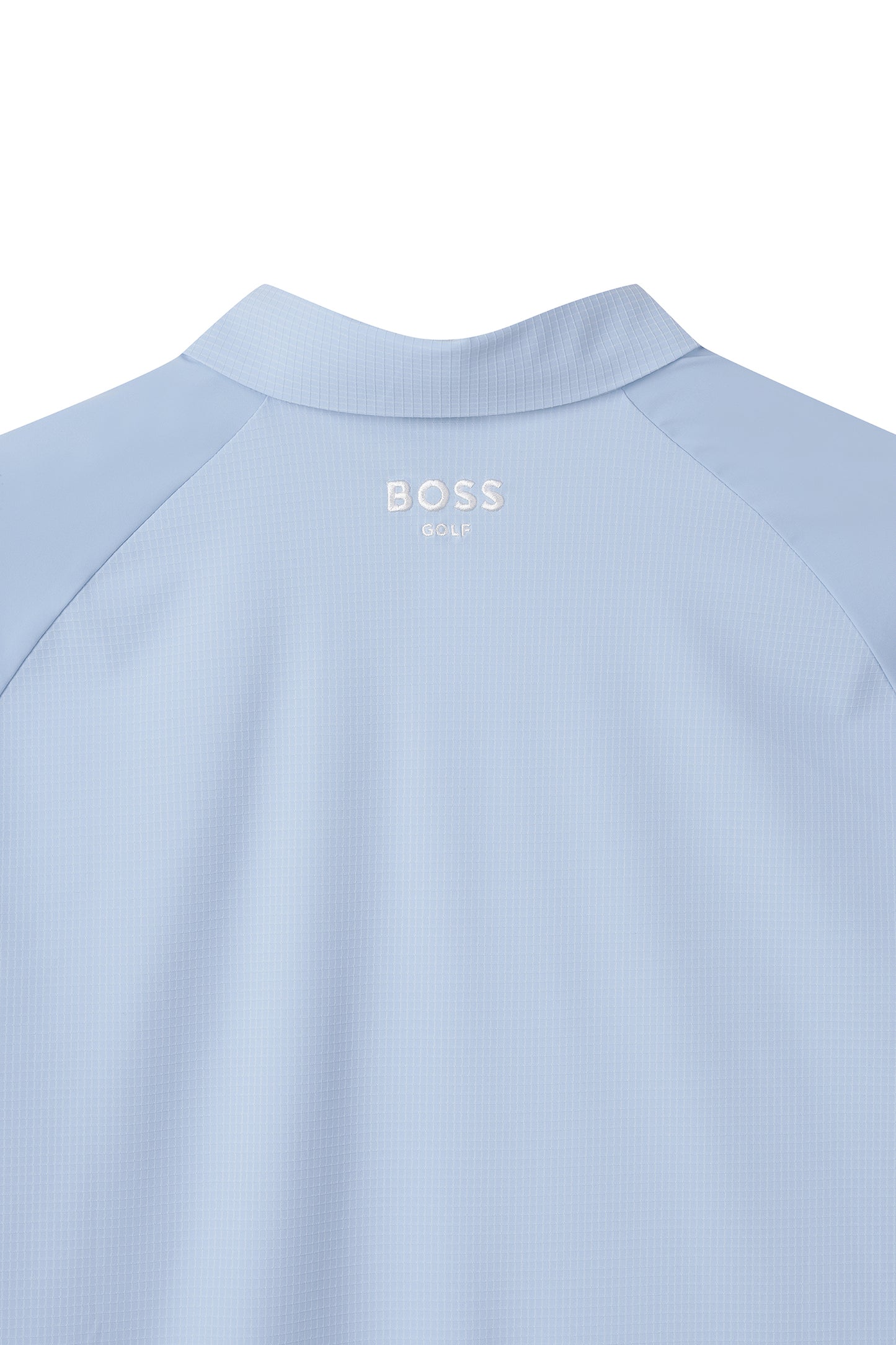 【BOSS GOLF 25SR Men's】SM M Logo Punched SS Polo Tee / L/Blue