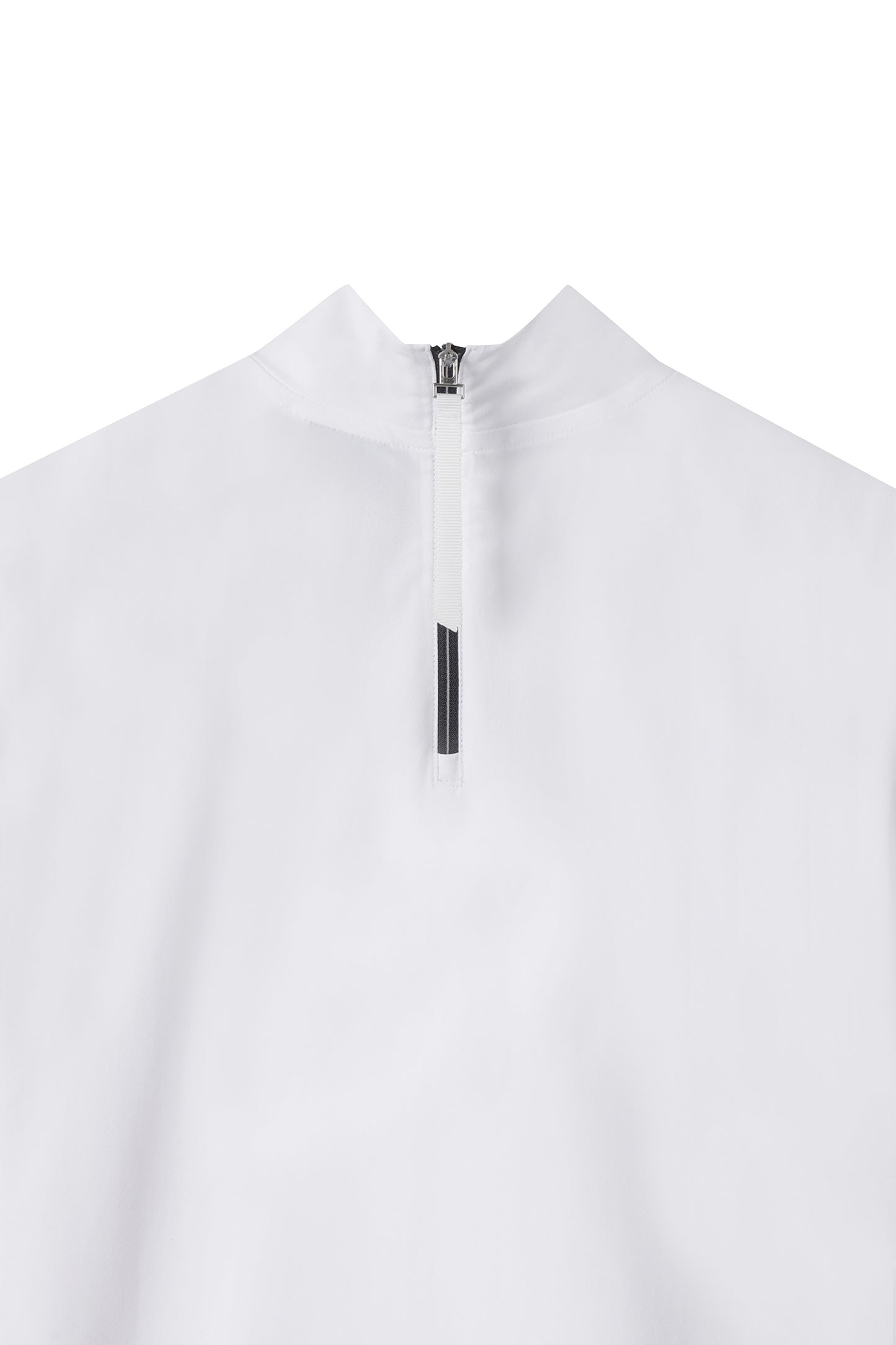 【BOSS GOLF 25SR Woman's】SM W Back QZ Mock Neck SS Tee / White