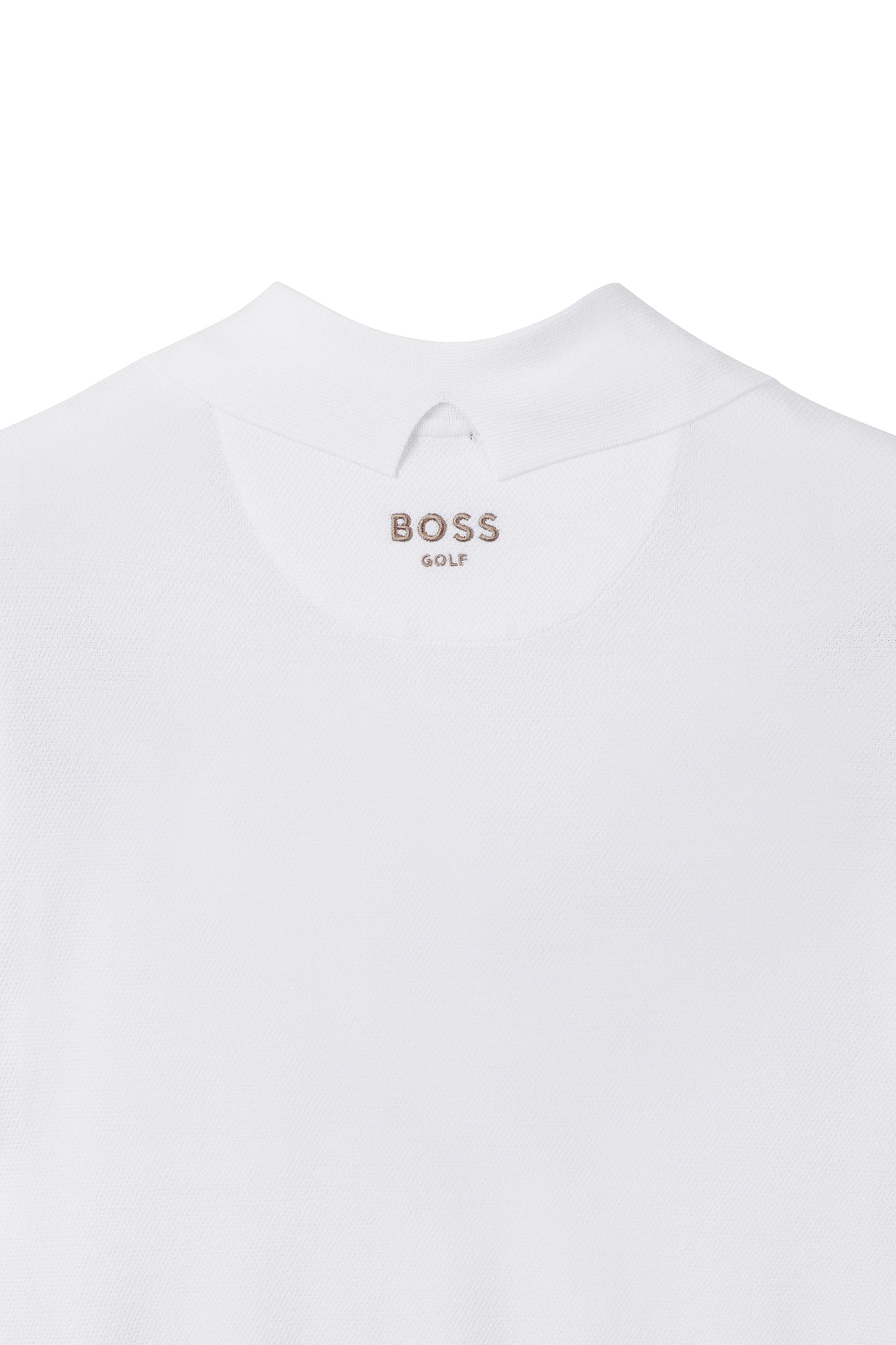 【BOSS GOLF 25SR Woman's】SM W BWC Chevron Knit Polo / White