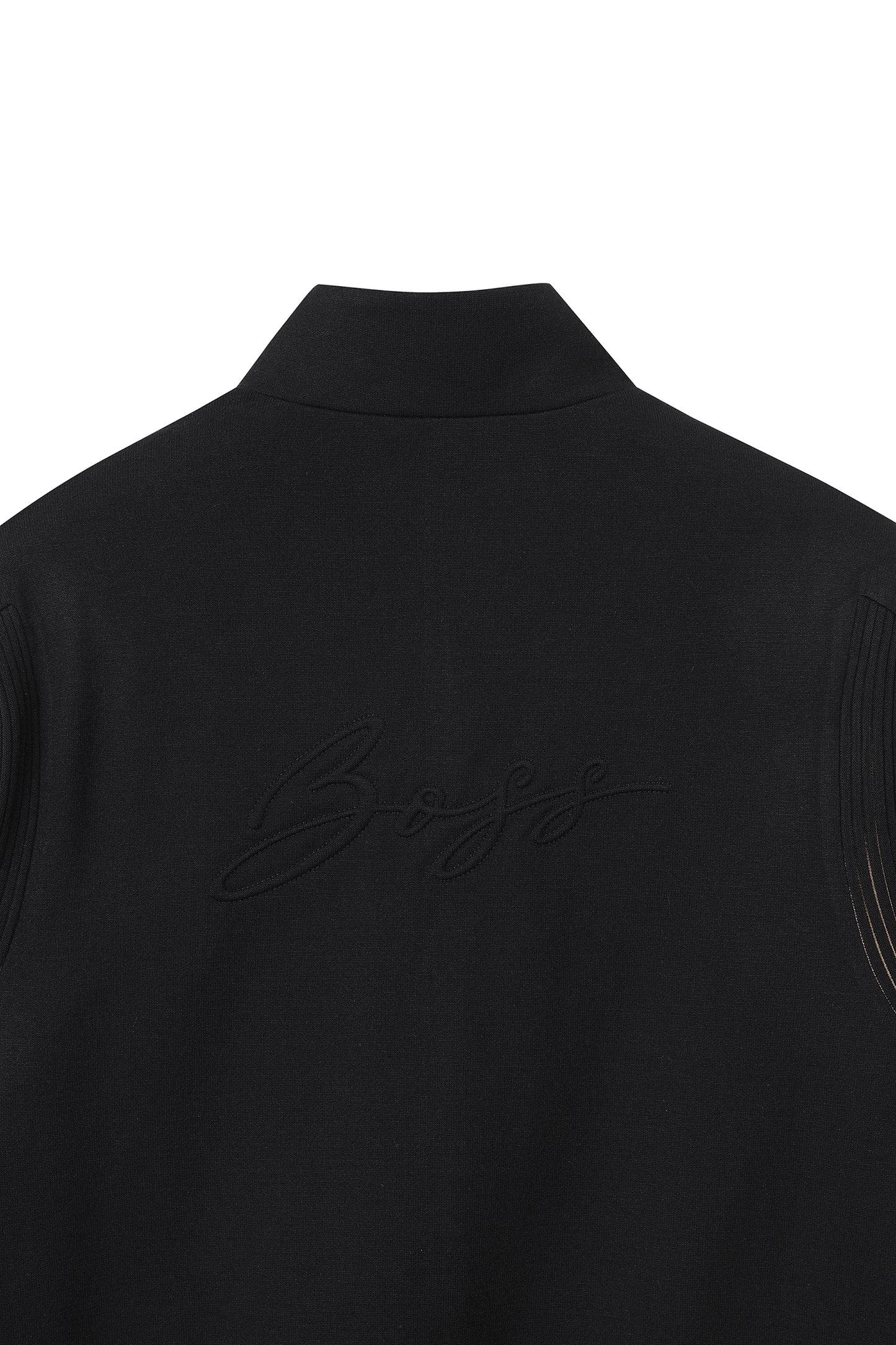 【BOSS GOLF 25SR Men's】SP M Woven Hybrid FZ Sweater / Black