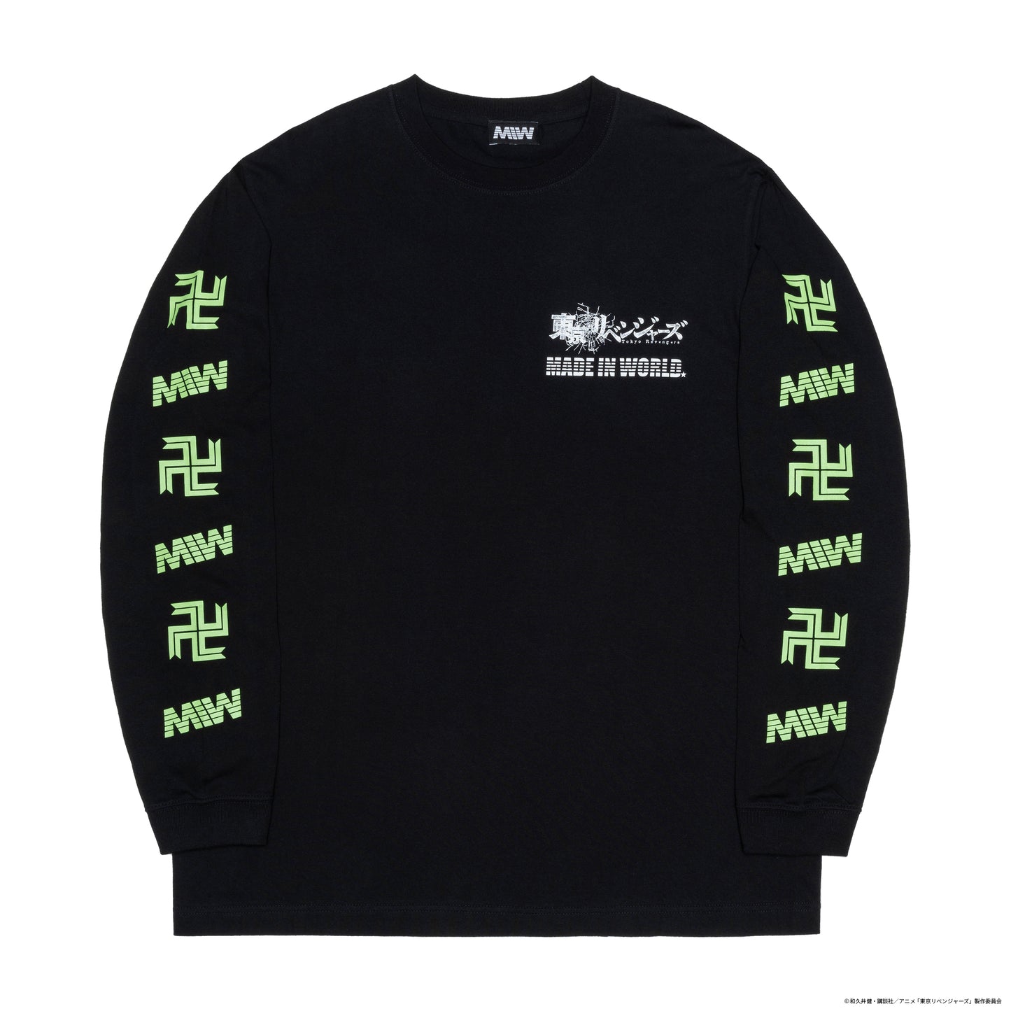 【在庫】crew neck long sleeve tee(Takemichi)black