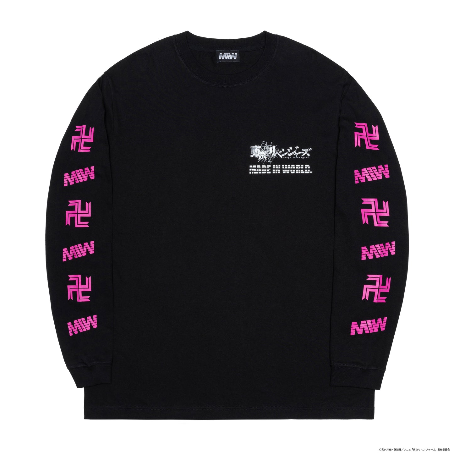 【在庫】crew neck long sleeve tee(Draken)black