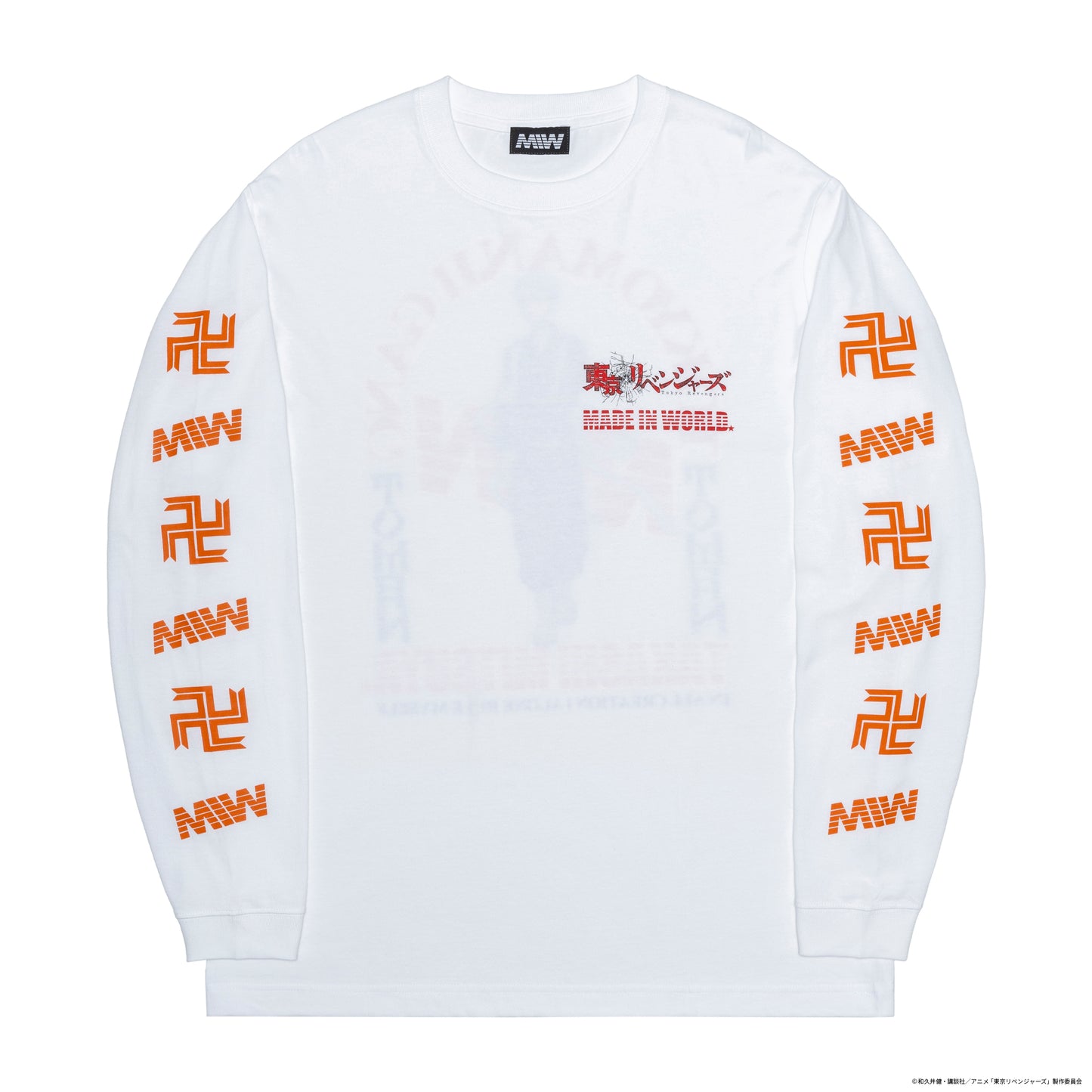 【在庫】crew neck long sleeve tee(Mitsuya)white