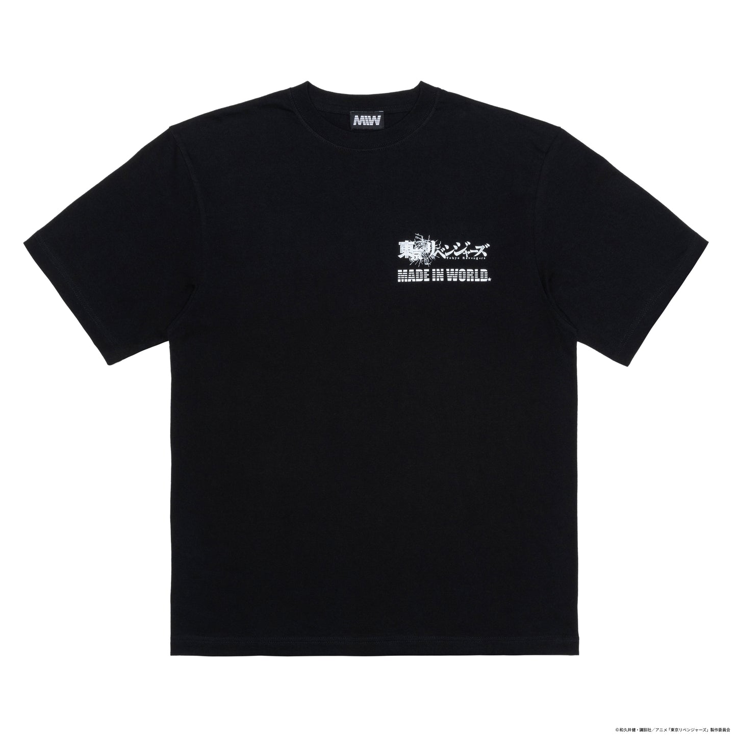 【在庫】crew neck tee(TOKYO-REVENGERS LOGO)black