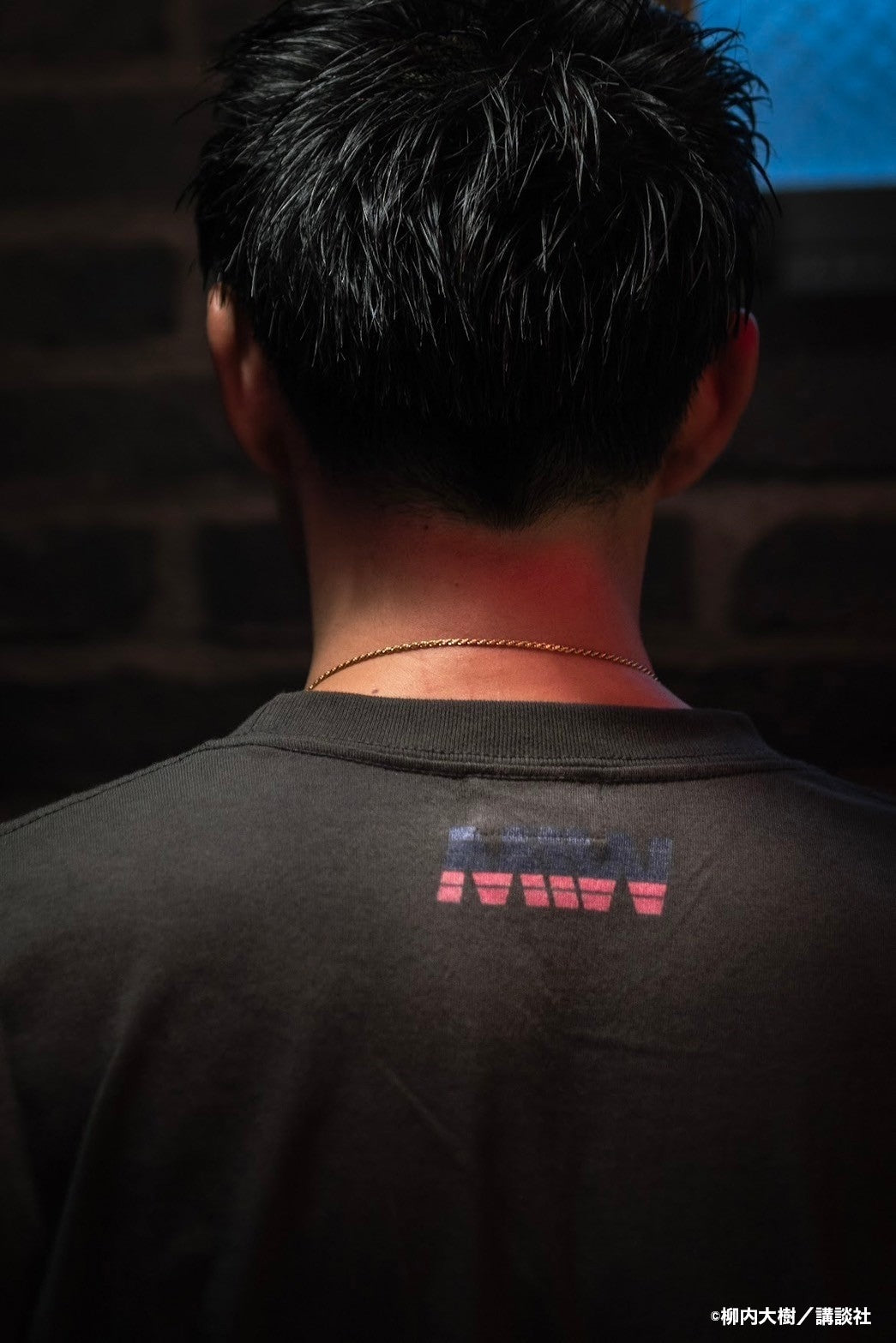 GANGKING crewneck tee(vintage bike)black