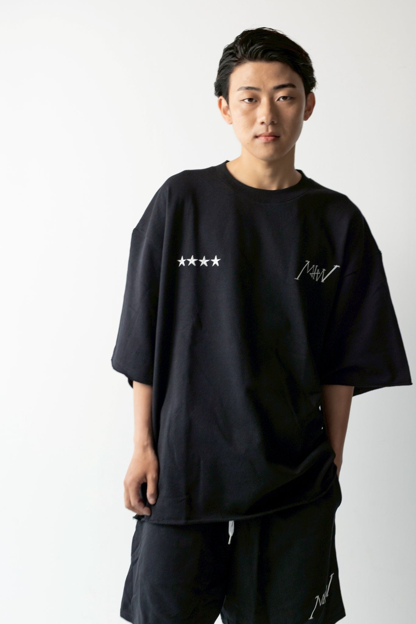CREW NECK SWEAT black MIW COLLECTION