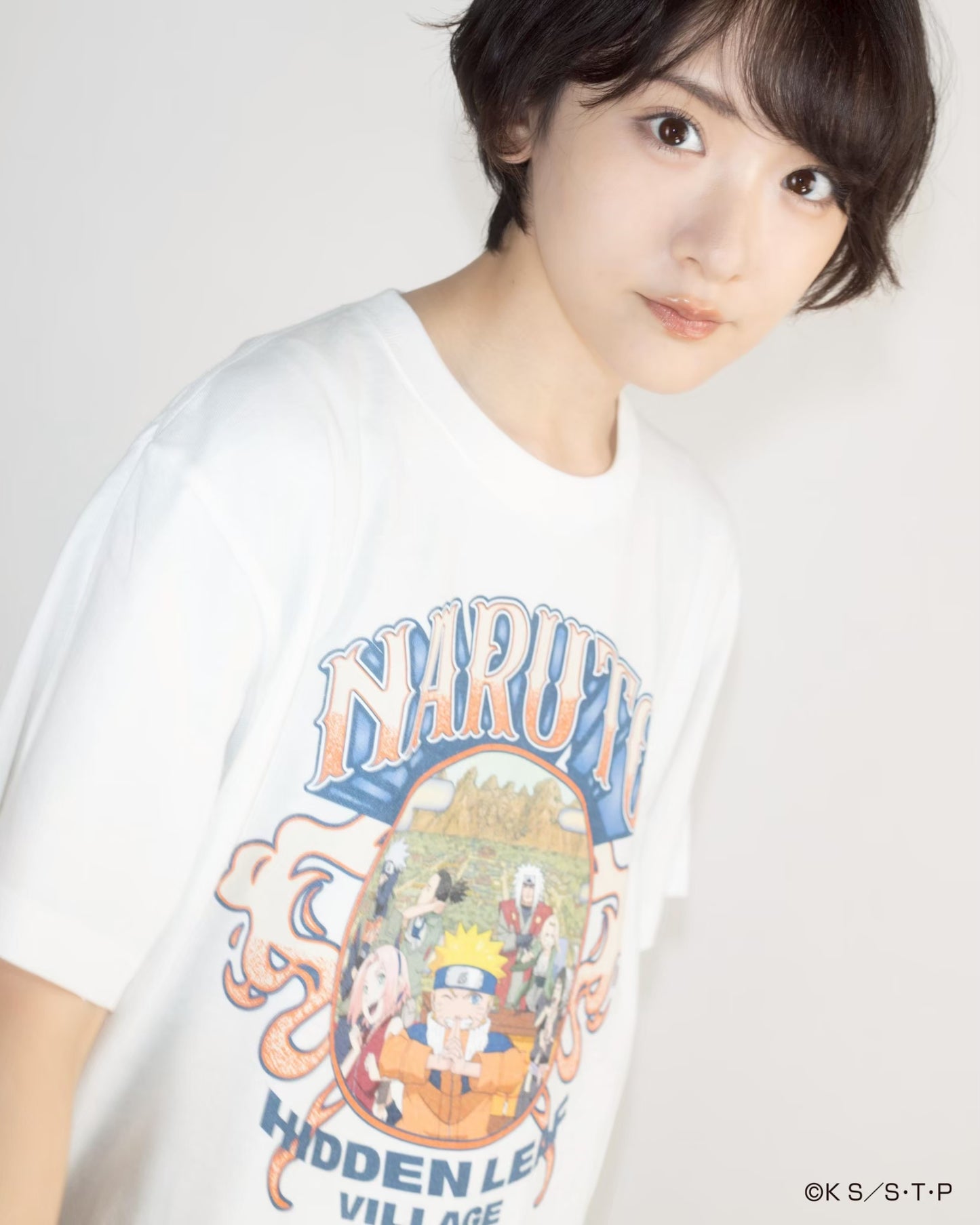 HIDDEN LEAF VILLAGE tee WHITE