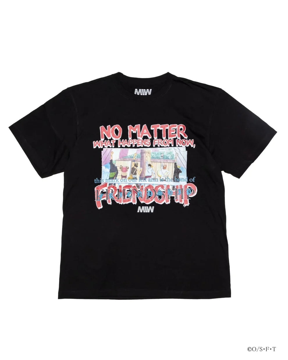 クルーネックTシャツ ( Friendship ) black