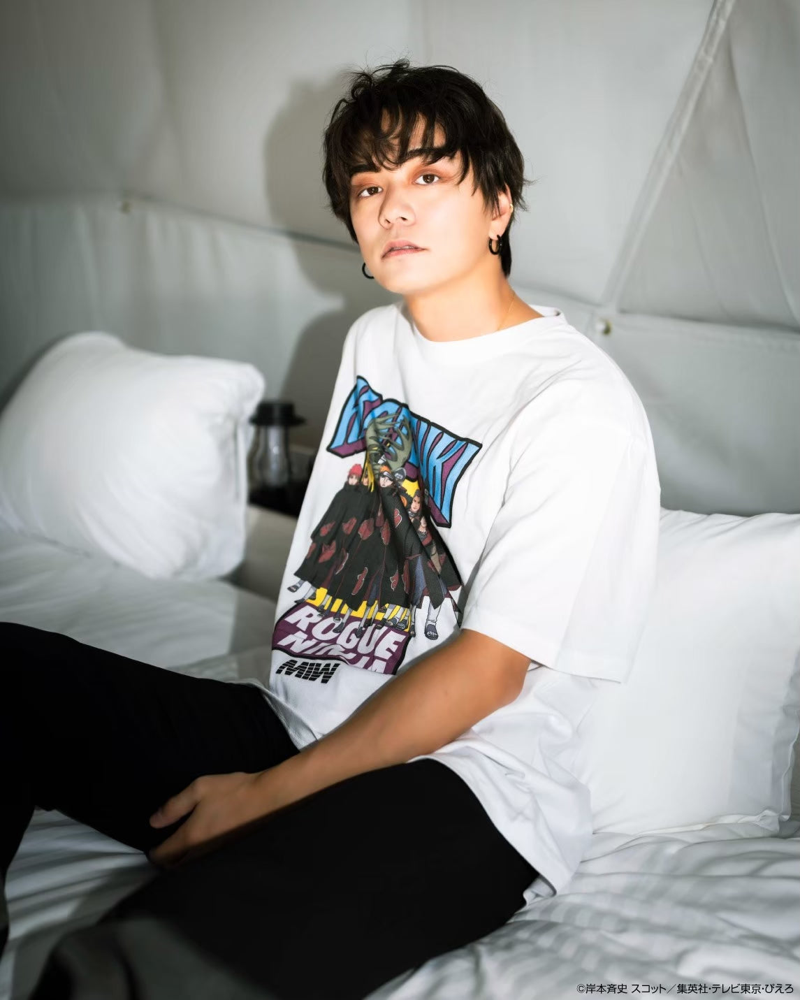 crew neck Tee(Akatsuki) white