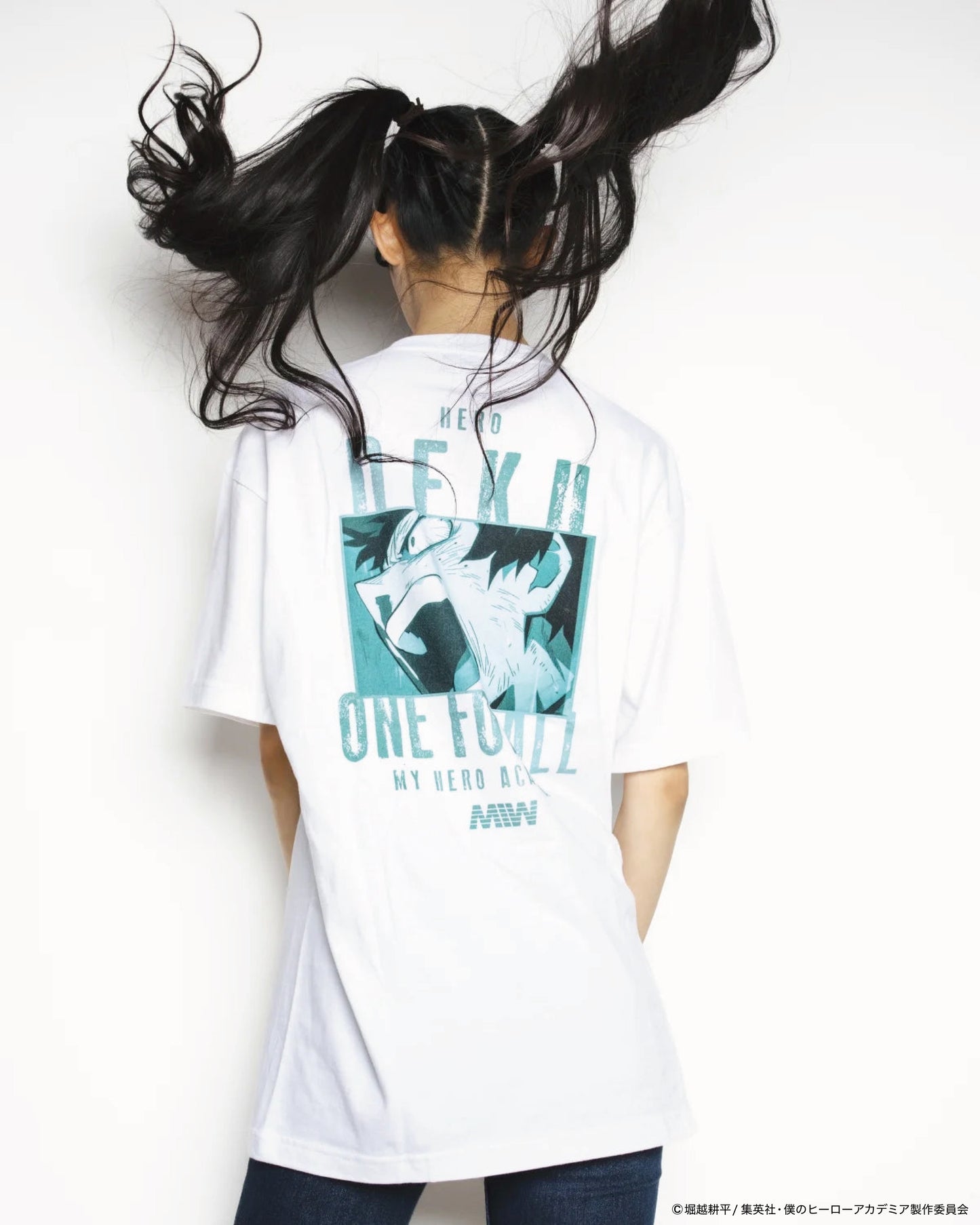 MIW crew neck Tee(DEKU デク)white