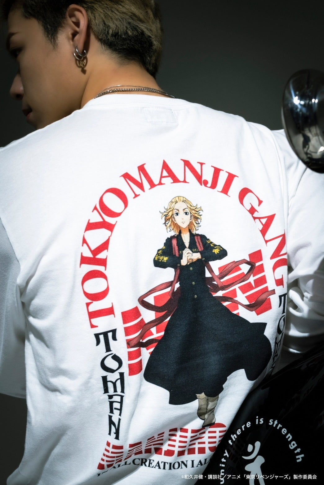 【在庫】crew neck long sleeve tee(Mikey)white