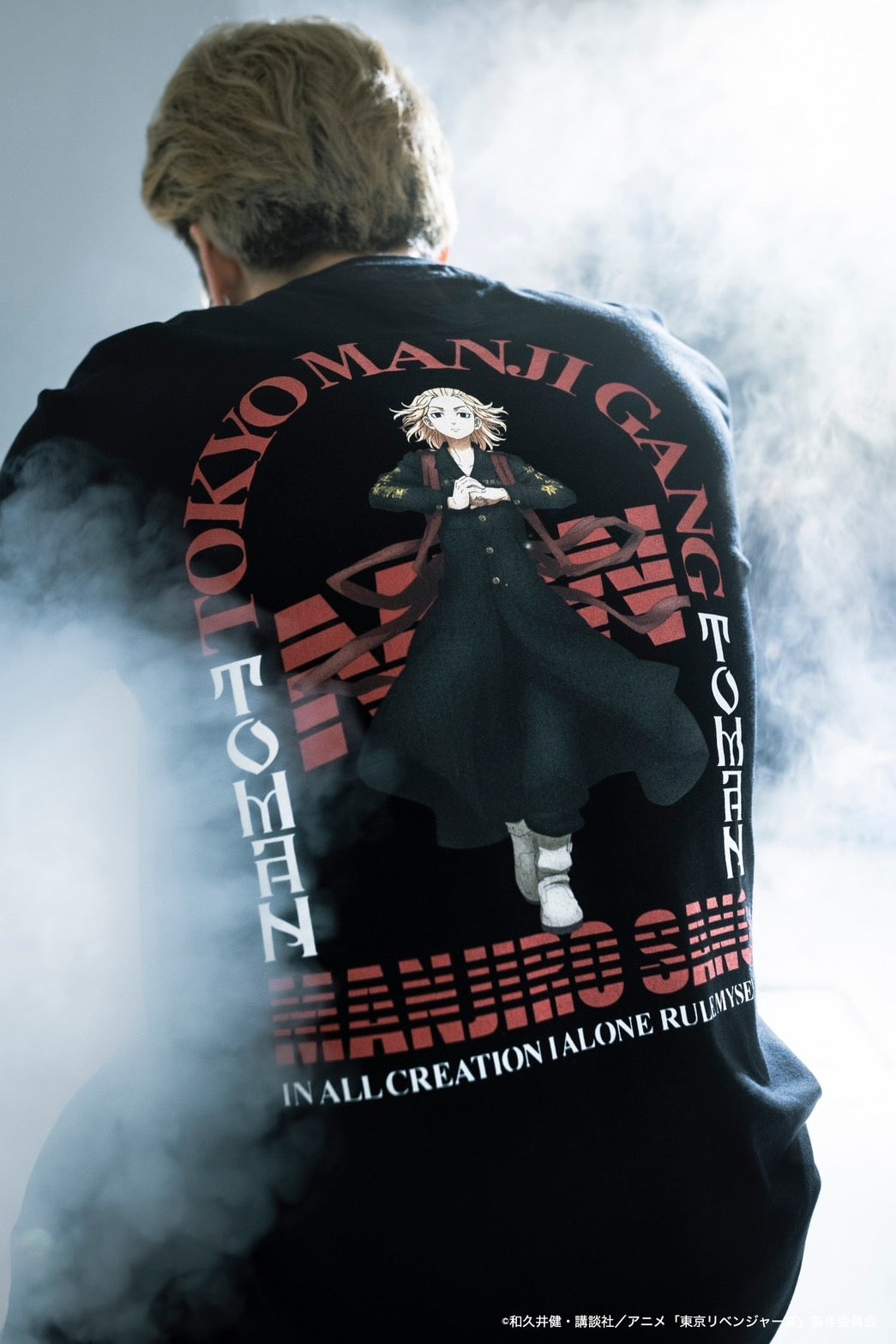 【在庫】crew neck long sleeve tee(Mikey)black