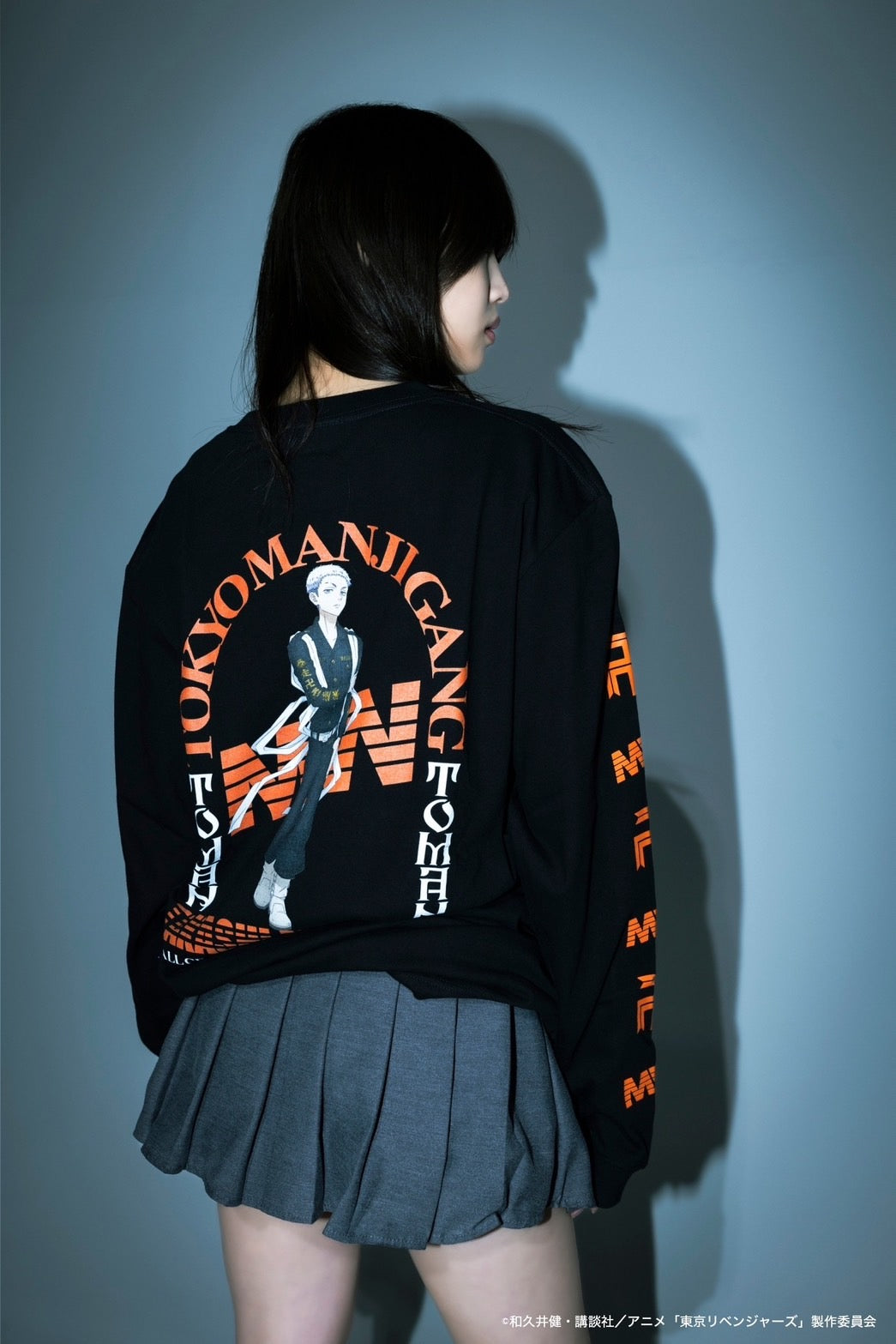 【在庫】crew neck long sleeve tee(Mitsuya)black