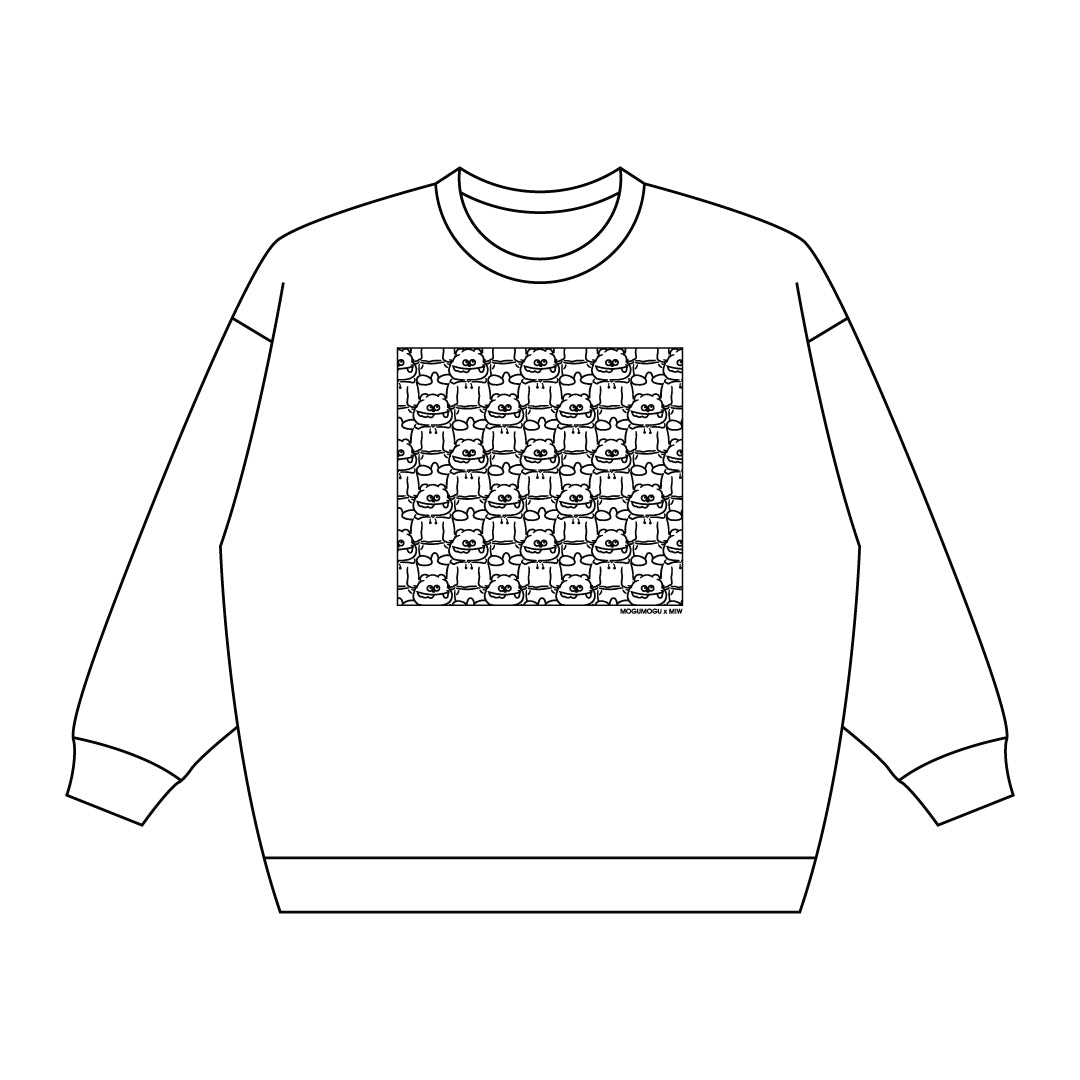 甘党男子×MADE IN WORLD&COcrewneck sweat (many mogumogu)