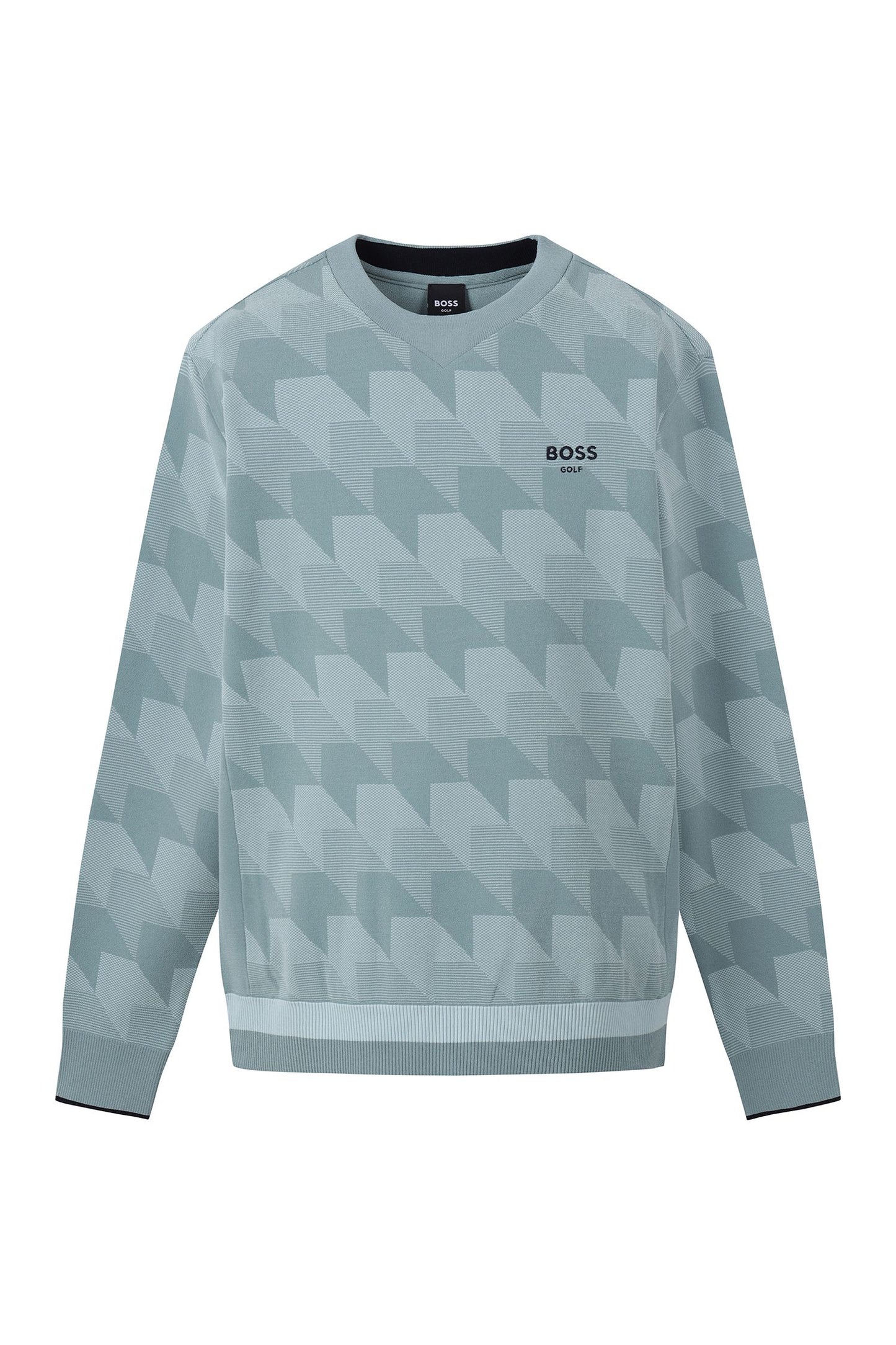 【BOSS GOLF 25SR Men's】Pattern JQD Rneck Sweater / JADE