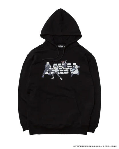 MIW × 劇場版 呪術廻戦0 pull over hoodie sweat black / 狗巻棘,乙骨憂太,禪院真希,パンダ