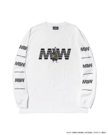 MIW × 劇場版 呪術廻戦0 crew neck long sleeve tee white / 夏油傑