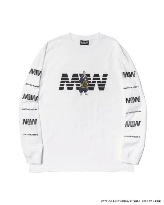 MIW × 劇場版 呪術廻戦0 crew neck long sleeve tee white / 夏油傑