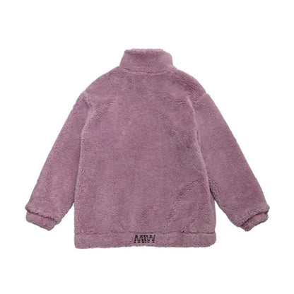 boa jacket light purple