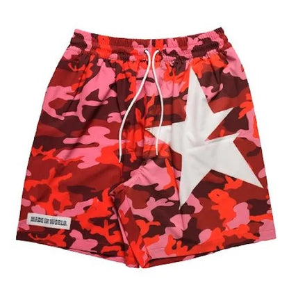 big star board shorts red