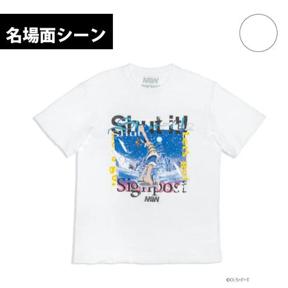 クルーネックTシャツ ( Signpost ) ホワイト