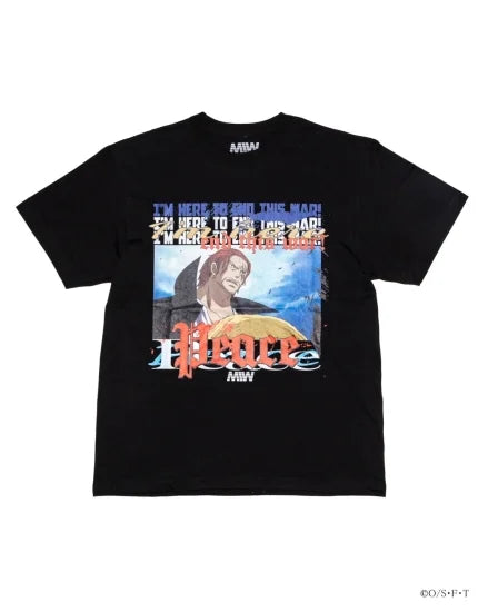 クルーネックTシャツ ( Peace ) ブラック