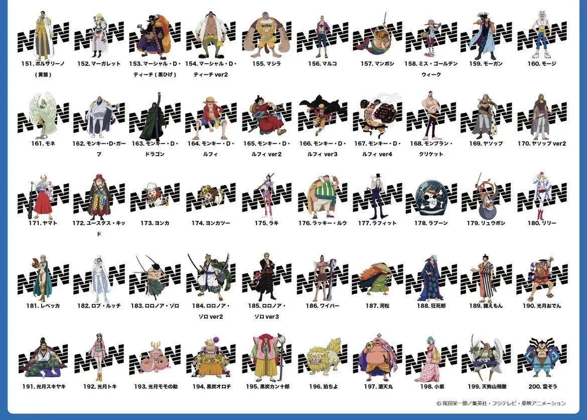 【 Limited Edition 】 ワンピース クルーネックTシャツ ( character ) ホワイト