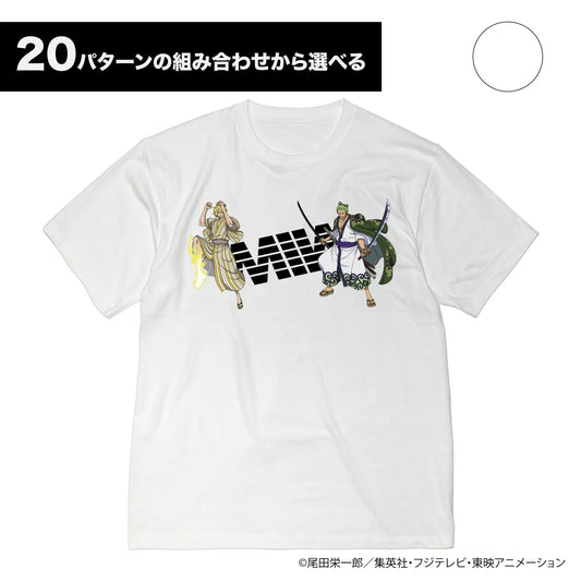 【 Limited Edition 】 ワンピース クルーネックTシャツ ( 2shot ) ホワイト ONE PIECEコラボ
