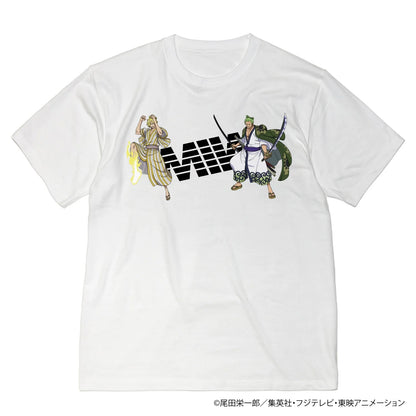 【 Limited Edition 】 ワンピース クルーネックTシャツ ( 2shot ) ホワイト ONE PIECEコラボ
