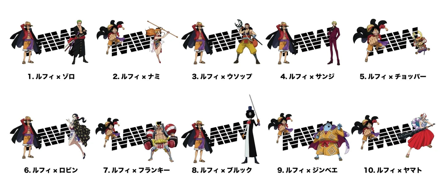 【 Limited Edition 】 ワンピース クルーネックTシャツ ( 2shot ) ブラック ONE PIECEコラボ