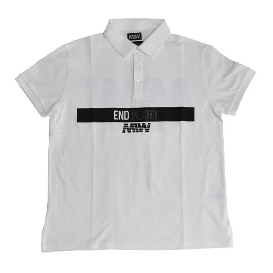 END POINT short sleeve polo shirt (rugger) white